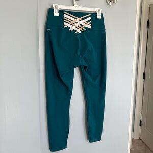 Fabletics Powerhold strappy leggings - teal